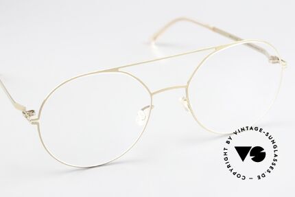 Mykita Lonne Ladies Specs Champagne Gold, innovative flexible frame construction: one size fits all, Made for Women