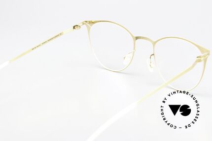 Mykita Gesa Classic Ladies Specs Glossy Gold, the frame can be glazed optionally (optical/sun lenses), Made for Women