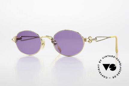 Jean Paul Gaultier 55-6112 90's JPG Designer Sunglasses, high-end oval designer shades by Jean Paul Gaultier, Made for Men and Women