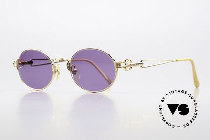 Jean Paul Gaultier 55-6112 90's JPG Designer Sunglasses, furthermore with unique purple sun lenses (100% UV), Made for Men and Women
