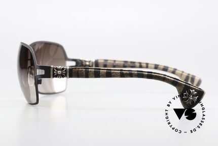 Chrome Hearts Tang II Distressed Zebra Leather, with the characteristic Chrome Hearts insignia, Made for Men and Women Chrome Hearts Tang II Distressed Zebra Leather, with the characteristic Chrome Hearts insignia, Made for Men and Women