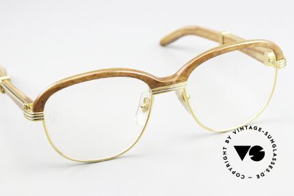 Cartier Malmaison Diego Maradona Wood Glasses, unworn, noble rarity with original Cartier leather case, Made for Men and Women Cartier Malmaison Diego Maradona Wood Glasses, unworn, noble rarity with original Cartier leather case, Made for Men and Women