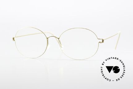 Lindberg Florence Air Titan Rim Round Oval Gold Unisex Details Lindberg Florence Air Titan Rim Round Oval Gold Unisex Details