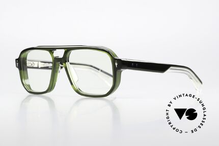 Jacques Marie Mage Evans Thick Acetate Eyeglasses, color code: BORNEO, Limited Edition in size 55-17, Made for Men and Women