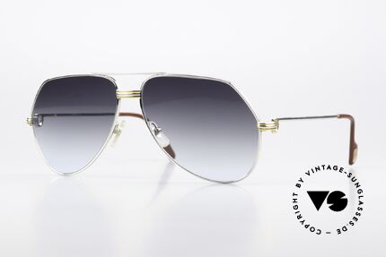 Cartier Vendome LC - L Platinum Sunglasses Aviator 80s Details Cartier Vendome LC - L Platinum Sunglasses Aviator 80s Details