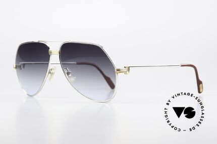Cartier Vendome LC - L Platinum Sunglasses Aviator 80s, this pair (with L.Cartier decor): LARGE size 62-14, 140, Made for Men Cartier Vendome LC - L Platinum Sunglasses Aviator 80s, this pair (with L.Cartier decor): LARGE size 62-14, 140, Made for Men