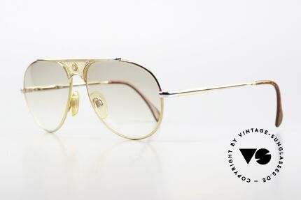 St. Moritz 404 Glasses With Jupiter Symbol, gold-plated & spring-hinge temples with root wood decor, Made for Men and Women St. Moritz 404 Glasses With Jupiter Symbol, gold-plated & spring-hinge temples with root wood decor, Made for Men and Women