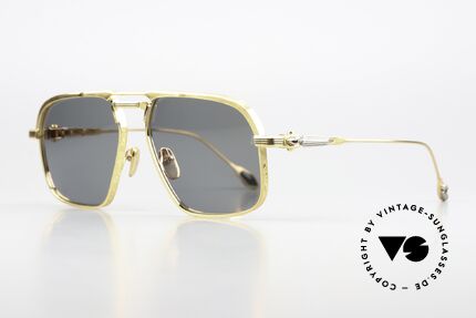 Jacques Marie Mage Labarge Costly Last Frontier Collection, 70s inspired beta-titanium sunglasses; gray C39 lens, Made for Men