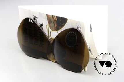 Ray Ban Aviator 62mm Lenses B&L USA Mineral Lens B15 Brown, orig. sun lenses for the old 62mm Ray-Ban Aviators, Made for Men and Women