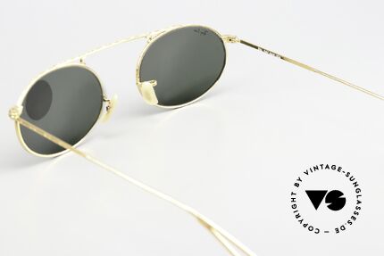 Ray Ban Vintage Oval Bausch&Lomb USA Shades 90s, orig. name: Vintage Oval, gold, W1696, G-15, 51mm, Made for Men and Women Ray Ban Vintage Oval Bausch&Lomb USA Shades 90s, orig. name: Vintage Oval, gold, W1696, G-15, 51mm, Made for Men and Women