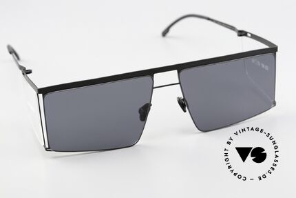 Mykita Helmut Lang HL001 Black Clear Sides Darkgrey, non-reflecting sun lenses with 100% UV protection, Made for Men and Women Mykita Helmut Lang HL001 Black Clear Sides Darkgrey, non-reflecting sun lenses with 100% UV protection, Made for Men and Women