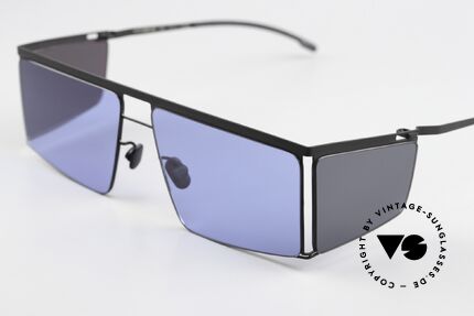 Mykita Helmut Lang HL001 Black Sides Superblue Solid, color 868: 'Black / Dark Grey Sides Superblue Solid', Made for Men and Women Mykita Helmut Lang HL001 Black Sides Superblue Solid, color 868: 'Black / Dark Grey Sides Superblue Solid', Made for Men and Women