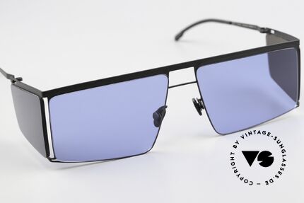 Mykita Helmut Lang HL001 Black Sides Superblue Solid, non-reflecting sun lenses with 100% UV protection, Made for Men and Women Mykita Helmut Lang HL001 Black Sides Superblue Solid, non-reflecting sun lenses with 100% UV protection, Made for Men and Women