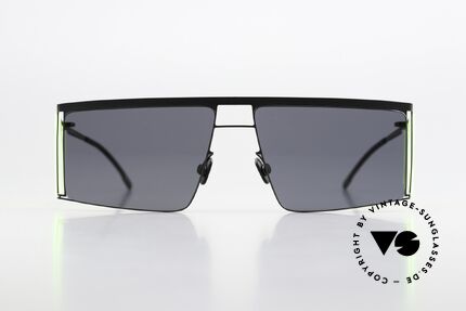 Mykita Helmut Lang HL001 Black With Fluo Yellow Sides, collaboration with fashion designer HELMUT LANG, Made for Men and Women Mykita Helmut Lang HL001 Black With Fluo Yellow Sides, collaboration with fashion designer HELMUT LANG, Made for Men and Women