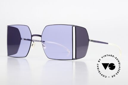 Mykita Helmut Lang HL003 Mulberry Dark Purple Sides, minimalist-avant-garde sunglasses with side blinds, Made for Men and Women Mykita Helmut Lang HL003 Mulberry Dark Purple Sides, minimalist-avant-garde sunglasses with side blinds, Made for Men and Women
