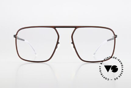 Mykita Studio 6.8 Coloring With Indigo Rusty Red, inspired by the optical illusion art of the 1960's, Made for Men and Women Mykita Studio 6.8 Coloring With Indigo Rusty Red, inspired by the optical illusion art of the 1960's, Made for Men and Women