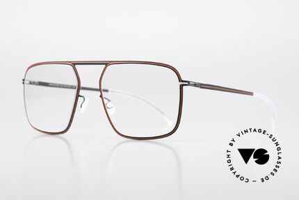 Mykita Studio 6.8 Coloring With Indigo Rusty Red, ultra-fine lines follow the contour of the frame, Made for Men and Women Mykita Studio 6.8 Coloring With Indigo Rusty Red, ultra-fine lines follow the contour of the frame, Made for Men and Women
