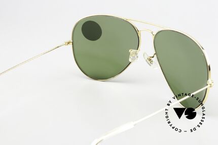 Ray Ban Large Metal II 80's Pilot Sunglasses RB3 Lens, NO RETRO shades, but an old original in 62/14 size, Made for Men Ray Ban Large Metal II 80's Pilot Sunglasses RB3 Lens, NO RETRO shades, but an old original in 62/14 size, Made for Men