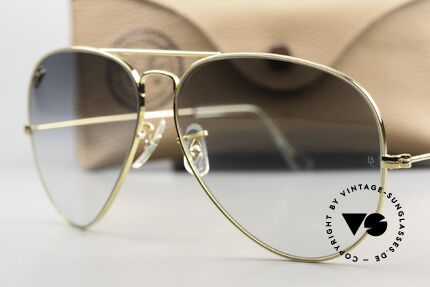 Ray Ban Large Metal II Precious Metals Gradient Lenses, NO RETRO shades, but an old original in 62/14 size, Made for Men Ray Ban Large Metal II Precious Metals Gradient Lenses, NO RETRO shades, but an old original in 62/14 size, Made for Men