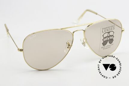 Ray Ban Large Metal Changeable Lenses B&L USA, changeable lenses darken automatically in the sun, Made for Men and Women Ray Ban Large Metal Changeable Lenses B&L USA, changeable lenses darken automatically in the sun, Made for Men and Women