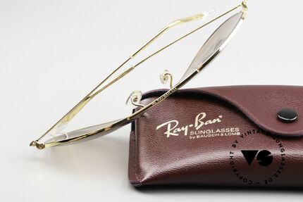 Ray Ban Large Metal Changeable Lenses B&L USA, NO RETRO shades, but an old original in 58/14 size, Made for Men and Women Ray Ban Large Metal Changeable Lenses B&L USA, NO RETRO shades, but an old original in 58/14 size, Made for Men and Women