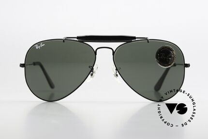 Ray Ban Outdoorsman Ultra Rare Version In 58mm Size, Classic Metals Outdoorsman in Black Chrome, Made for Men Ray Ban Outdoorsman Ultra Rare Version In 58mm Size, Classic Metals Outdoorsman in Black Chrome, Made for Men