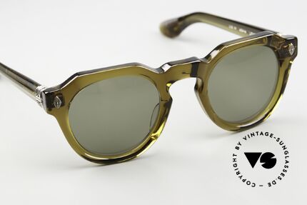 Chrome Hearts Lizard Boot Panto Shades 925 Silver, anti-reflective ZEISS sun lenses in 'dark olive', Made for Men Chrome Hearts Lizard Boot Panto Shades 925 Silver, anti-reflective ZEISS sun lenses in 'dark olive', Made for Men