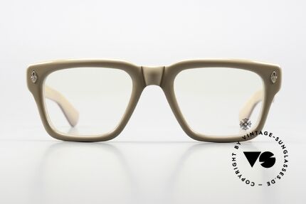 Chrome Hearts Gnarlin CVP 18kt Gold-Plated Decor, striking acetate frame with rock star attitude, Made for Men