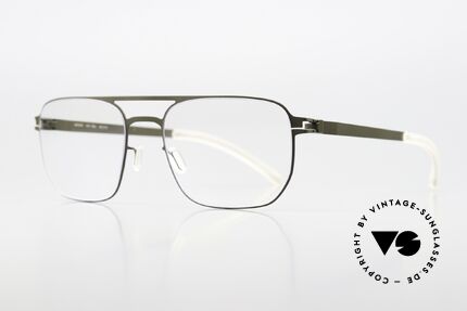 Mykita Rem Men's Frame In Camou Green, with double bridge; frame coloring 335 "Camou Green", Made for Men Mykita Rem Men's Frame In Camou Green, with double bridge; frame coloring 335 "Camou Green", Made for Men