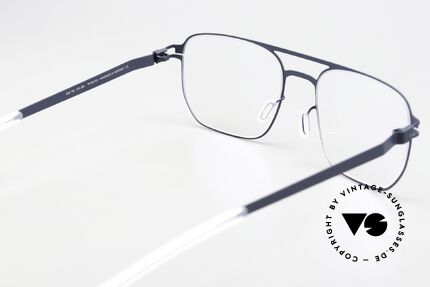 Mykita Rem Men's Glasses In Navy Blue, the frame can be glazed optionally (optical / sun lenses), Made for Men Mykita Rem Men's Glasses In Navy Blue, the frame can be glazed optionally (optical / sun lenses), Made for Men