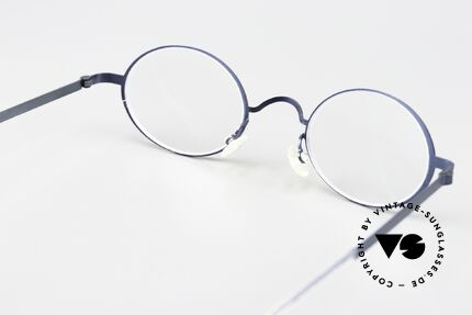 Lindberg 5000 Strip Titan 90's Frame Blue Metallic, unworn, NOS, with original magnetic case by Lindberg, Made for Men and Women Lindberg 5000 Strip Titan 90's Frame Blue Metallic, unworn, NOS, with original magnetic case by Lindberg, Made for Men and Women
