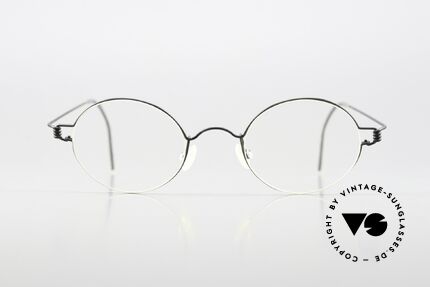 Lindberg Corona 40 Air Titan Rim Round Titanium Frame 1990's, model Corona in size 40-20 (small 20mm nose bridge), Made for Men and Women Lindberg Corona 40 Air Titan Rim Round Titanium Frame 1990's, model Corona in size 40-20 (small 20mm nose bridge), Made for Men and Women
