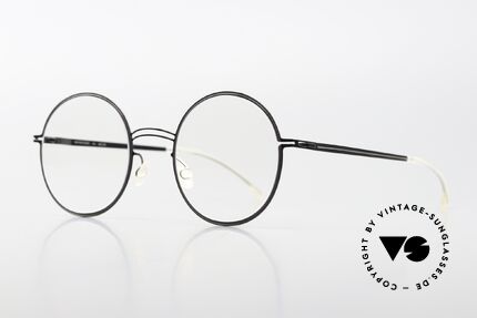 Mykita Studio 6.4 Ladies Specs Shiny Graphite Mole, ultra-fine lines follow the contour of the frame, Made for Women