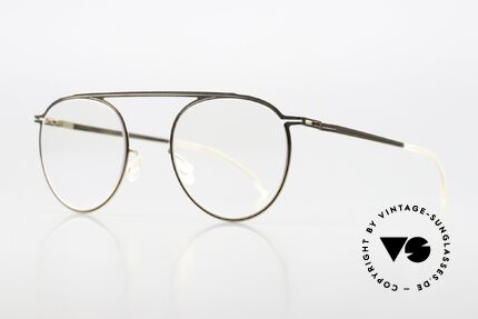 Mykita Studio 6.5 Champagne Gold Black Design, ultra-fine lines follow the contour of the frame, Made for Women Mykita Studio 6.5 Champagne Gold Black Design, ultra-fine lines follow the contour of the frame, Made for Women