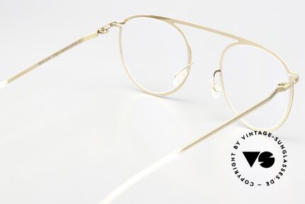 Mykita Studio 6.5 Champagne Gold Black Design, really interesting, unworn designer piece with case, Made for Women Mykita Studio 6.5 Champagne Gold Black Design, really interesting, unworn designer piece with case, Made for Women