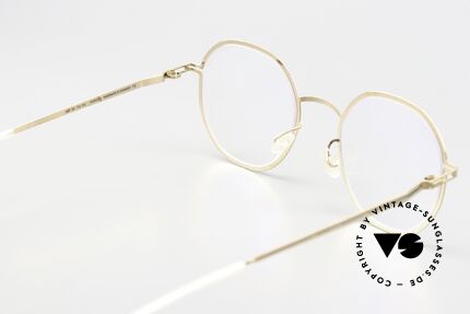 Mykita Studio 6.6 Champagne Gold Black Coloring, really interesting, unworn designer piece with case, Made for Women Mykita Studio 6.6 Champagne Gold Black Coloring, really interesting, unworn designer piece with case, Made for Women