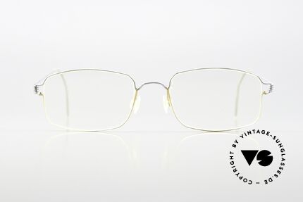 Lindberg Taurus Air Titan Rim Titanium Frame From The 90's, model TAURUS in size 50-18; bicolor: silver and gold, Made for Men and Women