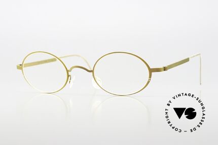 Lindberg 5000 Strip Titan Old 90's Frame Copper Bronze, small oval glasses: LINDBERG Strip Titanium Series, Made for Men and Women