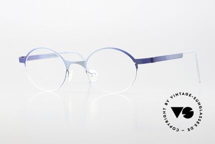 Lindberg 4030 Strip Titan 90's Eyewear Blue Metallic, round unisex glasses: LINDBERG Strip Titanium Series, Made for Men and Women Lindberg 4030 Strip Titan 90's Eyewear Blue Metallic, round unisex glasses: LINDBERG Strip Titanium Series, Made for Men and Women