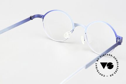 Lindberg 4030 Strip Titan 90's Eyewear Blue Metallic, unworn, NOS, with original magnetic case by Lindberg, Made for Men and Women Lindberg 4030 Strip Titan 90's Eyewear Blue Metallic, unworn, NOS, with original magnetic case by Lindberg, Made for Men and Women