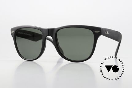 Ray Ban Wayfarer II Folding Foldable Wayfarer Sunglasses, very rare Ray Ban Wayfarer folding model, Made for Men Ray Ban Wayfarer II Folding Foldable Wayfarer Sunglasses, very rare Ray Ban Wayfarer folding model, Made for Men