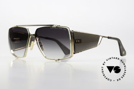 DITA Souliner Two Eye-Catcher Sunglasses, gray and gold-plated frame in size 64-14, 145mm, Made for Men DITA Souliner Two Eye-Catcher Sunglasses, gray and gold-plated frame in size 64-14, 145mm, Made for Men