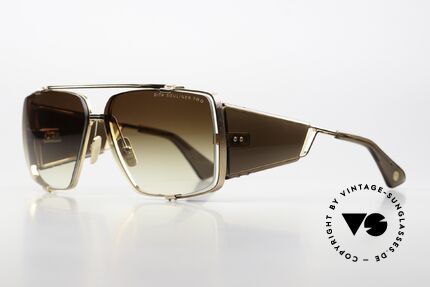 DITA Souliner Two Striking Luxury Sunglasses, brown and gold-plated frame in size 64-14, 145mm, Made for Men DITA Souliner Two Striking Luxury Sunglasses, brown and gold-plated frame in size 64-14, 145mm, Made for Men