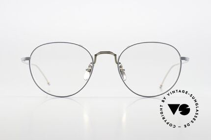 Thom Browne TBX119 Classy Gentlemen's Specs, titanium frame, col. SLV-GRY in size 52-21, 140, Made for Men Thom Browne TBX119 Classy Gentlemen's Specs, titanium frame, col. SLV-GRY in size 52-21, 140, Made for Men