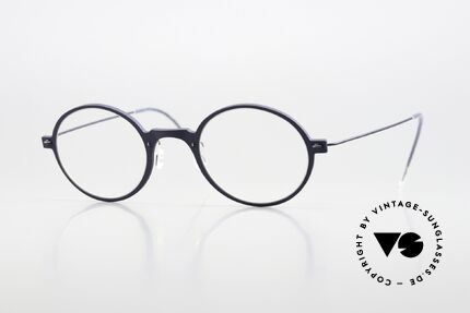 Lindberg 6508 NOW Dark Blue Designer Eyewear, Lindberg eyeglasses from the NOW or N.O.W. series, Made for Men and Women
