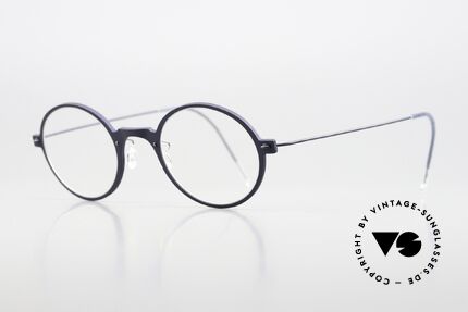 Lindberg 6508 NOW Dark Blue Designer Eyewear, high quality composite material & titanium temples, Made for Men and Women