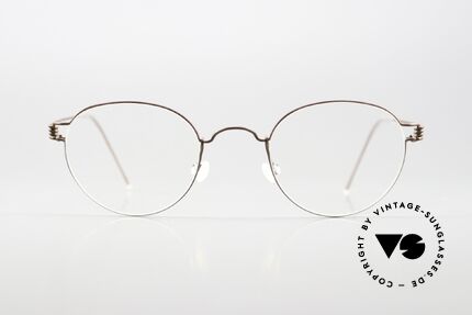 Lindberg Matt 44 Air Titan Rim Small Panto Eyewear Unisex, unisex model MATT; color U12 (matte bronze / brown), Made for Men and Women