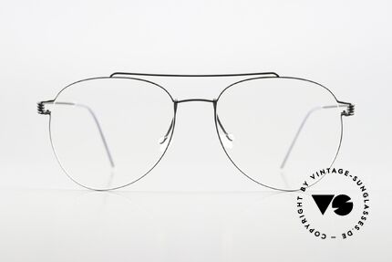 Lindberg Sonny 53 Air Titan Rim Black Titanium Aviator Frame, aviator eyeglass-frame with color U9 = 'matte black', Made for Men and Women Lindberg Sonny 53 Air Titan Rim Black Titanium Aviator Frame, aviator eyeglass-frame with color U9 = 'matte black', Made for Men and Women