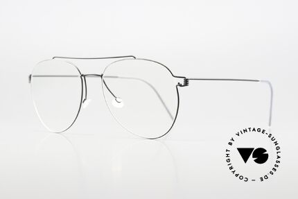 Lindberg Sonny 53 Air Titan Rim Black Titanium Aviator Frame, M to L size 53/17 (unisex) with 145mm temple length, Made for Men and Women Lindberg Sonny 53 Air Titan Rim Black Titanium Aviator Frame, M to L size 53/17 (unisex) with 145mm temple length, Made for Men and Women