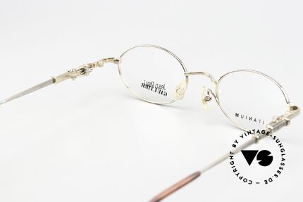 Jean Paul Gaultier 55-0039 Oval Titanium Frame 1996, Size: medium, Made for Men and Women Jean Paul Gaultier 55-0039 Oval Titanium Frame 1996, Size: medium, Made for Men and Women